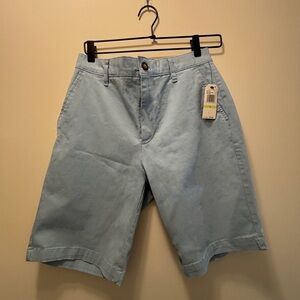 Nautica Men's Light Blue Flat Front Shorts